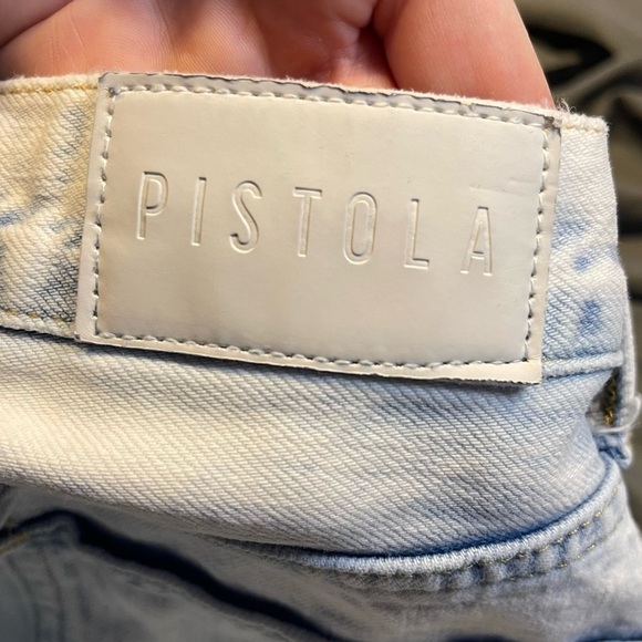 PISTOLA CHEWED HEM JEANS LIGHT WASH SIZE 24 - Picture 4 of 5